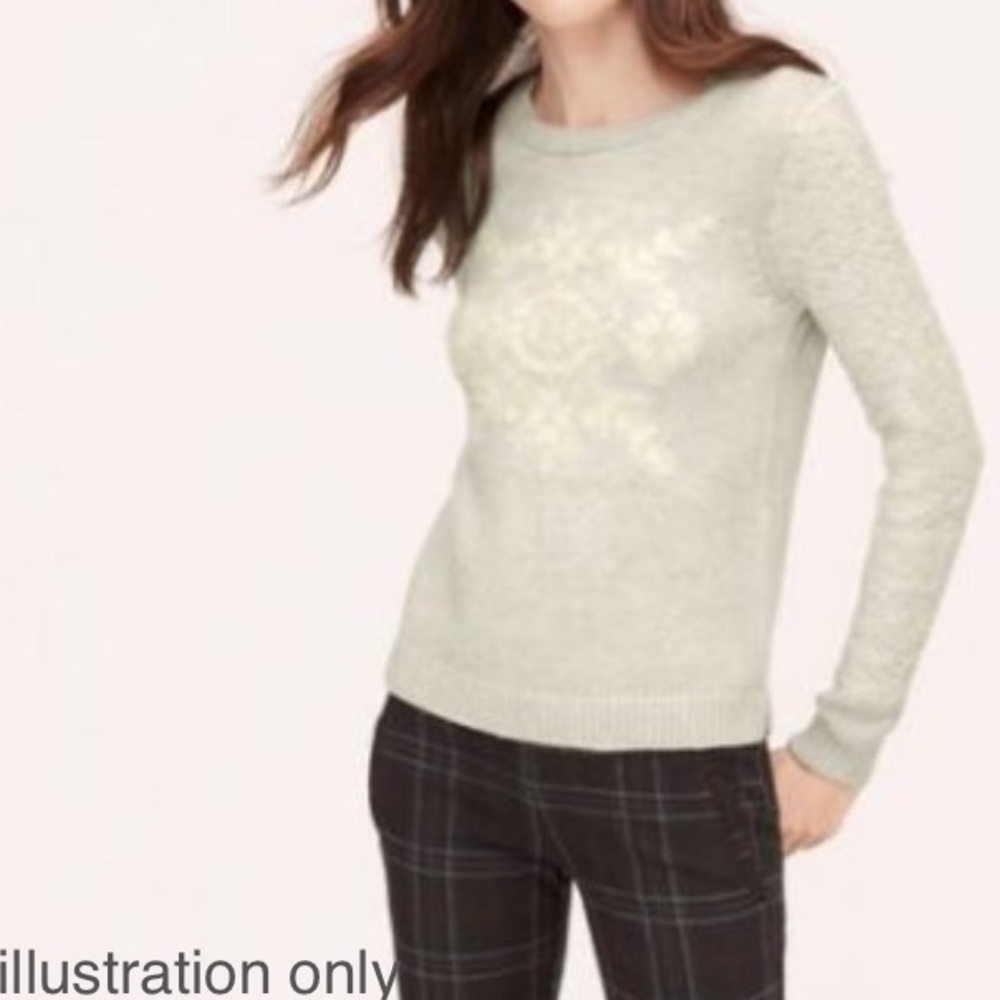 LOFT snowflake sweater